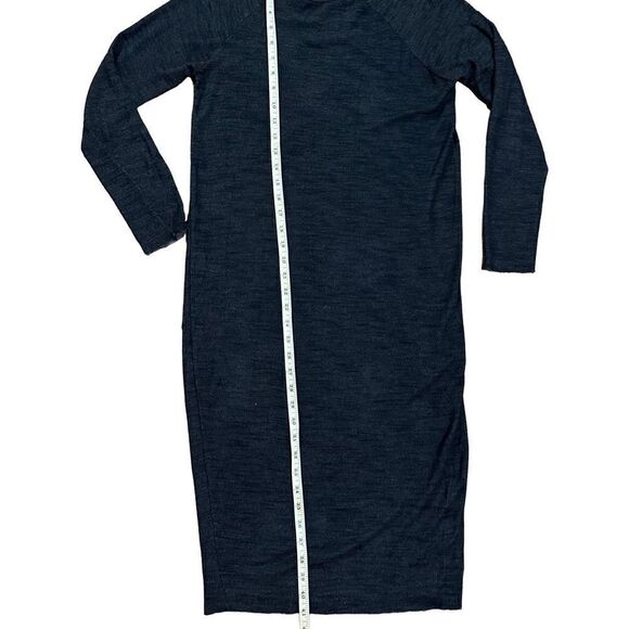 Zara Womens Navy Blue Bodycon Stretchy Casual Midi sz Small - Picture 5 of 9